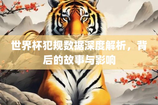 世界杯犯规数据深度解析，背后的故事与影响