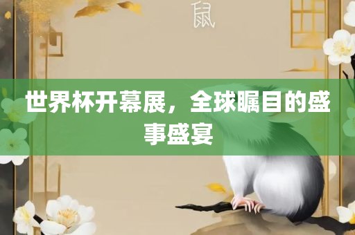 世界杯开幕展，全球瞩目的盛事盛宴