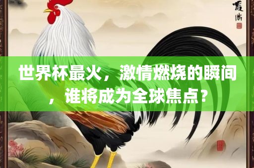 世界杯最火，激情燃烧的瞬间，谁将成为全球焦点？漯河市盈旭机械设备有限公司