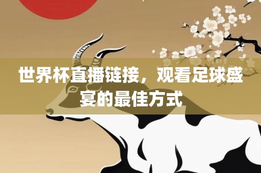 世界杯直播链接，观看足球盛宴的最佳方式