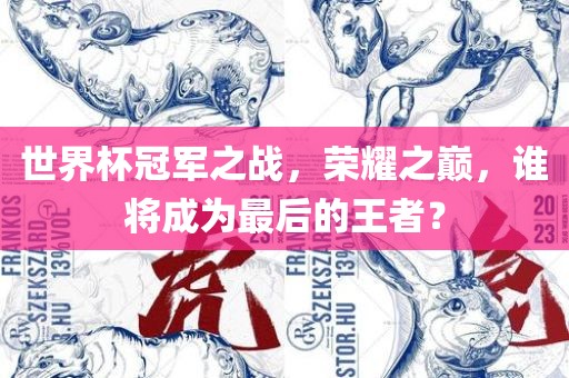 世界杯冠军之战，荣耀之巅，谁将成为最后的王者？