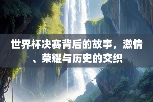 世界杯决赛背后的故事，激情、荣耀与历史的交织漯河市盈旭机械设备有限公司