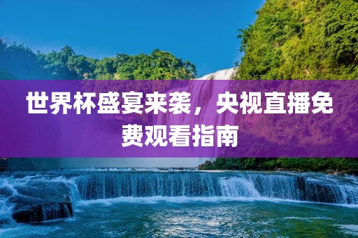 世界杯盛宴来袭，央视漯河市盈旭机械设备有限公司直播免费观看指南