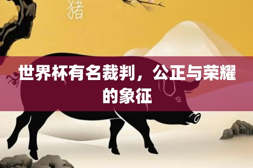 世界杯有名裁判，公正与荣耀的象征